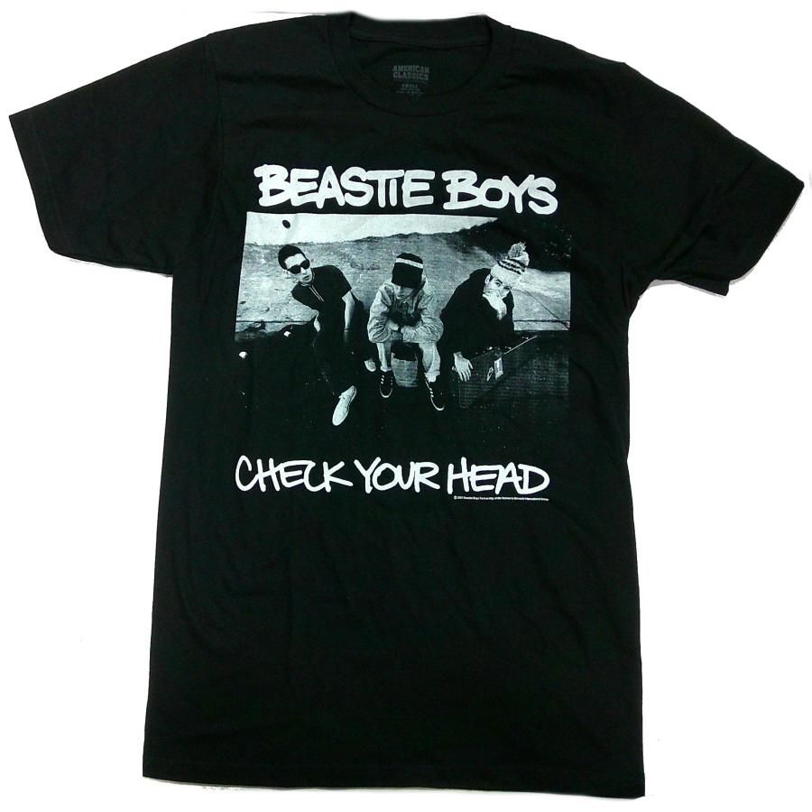 Beastie Boys CHECK YOUR HEAD 2面プリント Tシャツ BEASTIE BOYS】ビースティーボーイズ「CHECK YOUR HEAD BLACK」Tシャツ