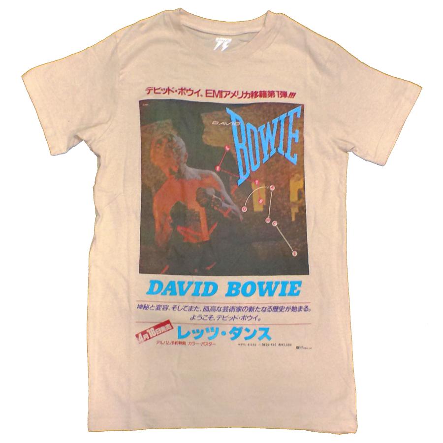 DAVID BOWIE】デヴィッド・ボウイ「JAPANESE TEXT」Tシャツ : NO 