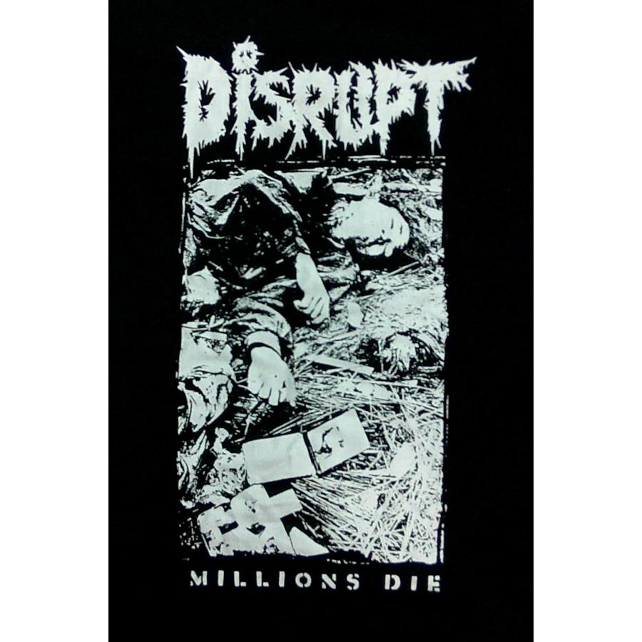 DISRUPT】ディスラプト「MILLIONS DIE」Tシャツ : NO-REMORSE