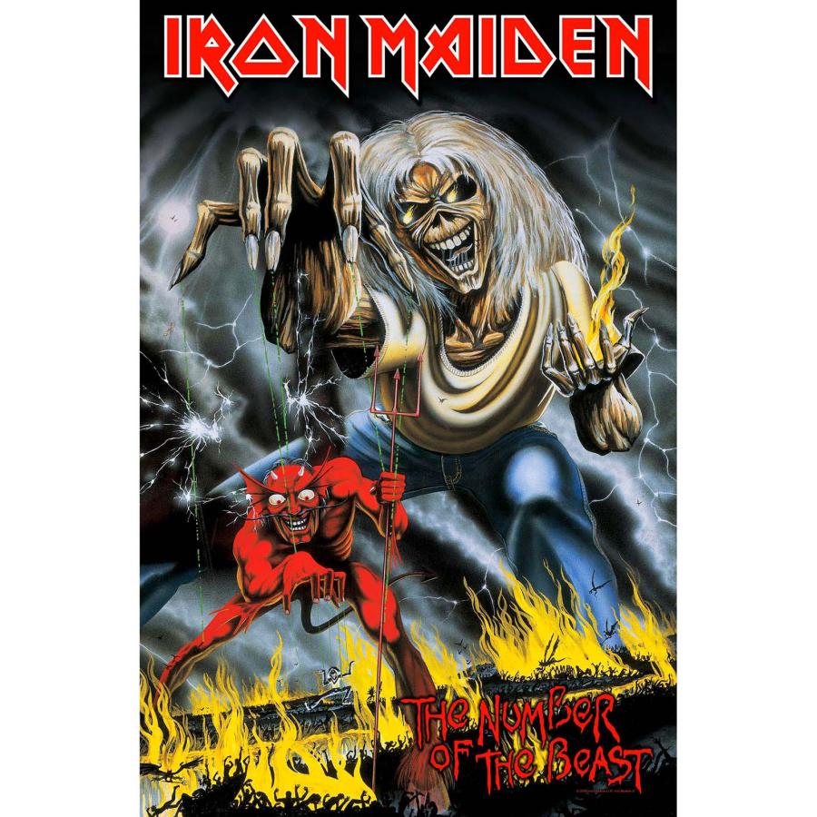 IRON MAIDEN】アイアンメイデン「NUMBER OF THE BEAST」フラッグ IRON MAIDEN】アイアンメイデン「NUMBER OF THE BEAST」フラッグ