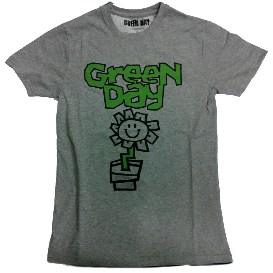 GREEN DAY】グリーン デイ「FLOWER POT GRAY」Tシャツ : NO-REMORSE
