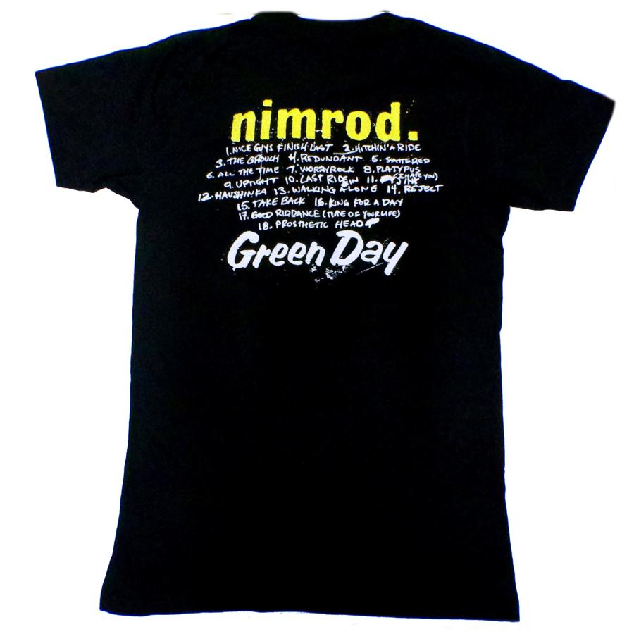 GREEN DAY】グリーンデイ「NIMROD TRACK LIST」Tシャツ : NO-REMORSE