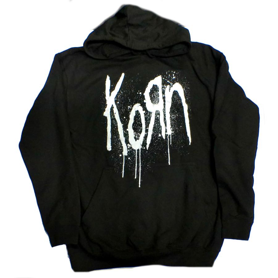 最終価格 KORN コーン バンド スウェット 両面プリント 鬼フェード 黒 KORN】コーン「STILL A FREAK」プルオーバーパーカー : NO