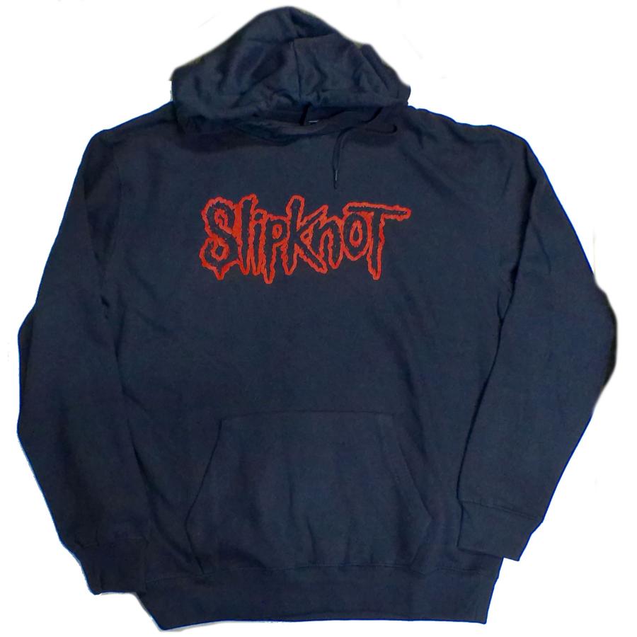SLIPKNOT】スリップノット「LOGO NAVY」プルオーバーパーカー : NO