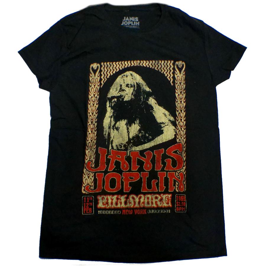 JANIS JOPLIN】ジャニス ジョプリン「VINTAGE POSTER」Tシャツ : NO