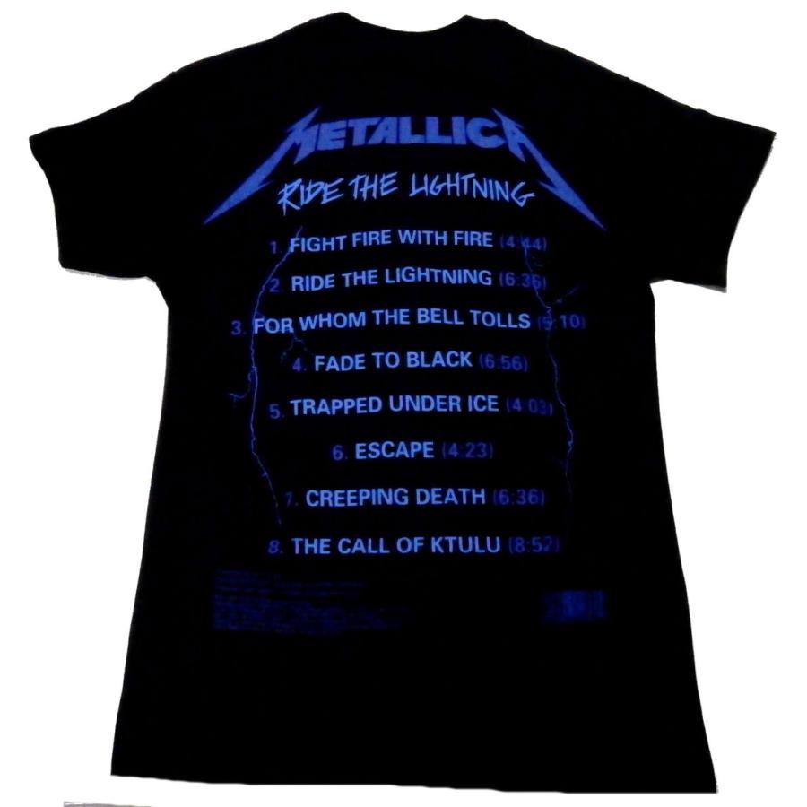 METALLICA】メタリカ「RIDE THE LIGHTNING TRACKS」Tシャツ : NO
