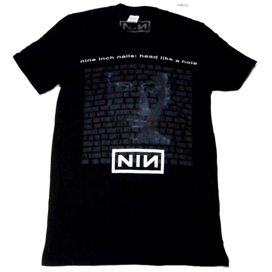 NINE INCH NAILS バンドT Head Like A Hole L NINE INCH NAILS】ナインインチネイルズ「HEAD LIKE A HOLE」Tシャツ