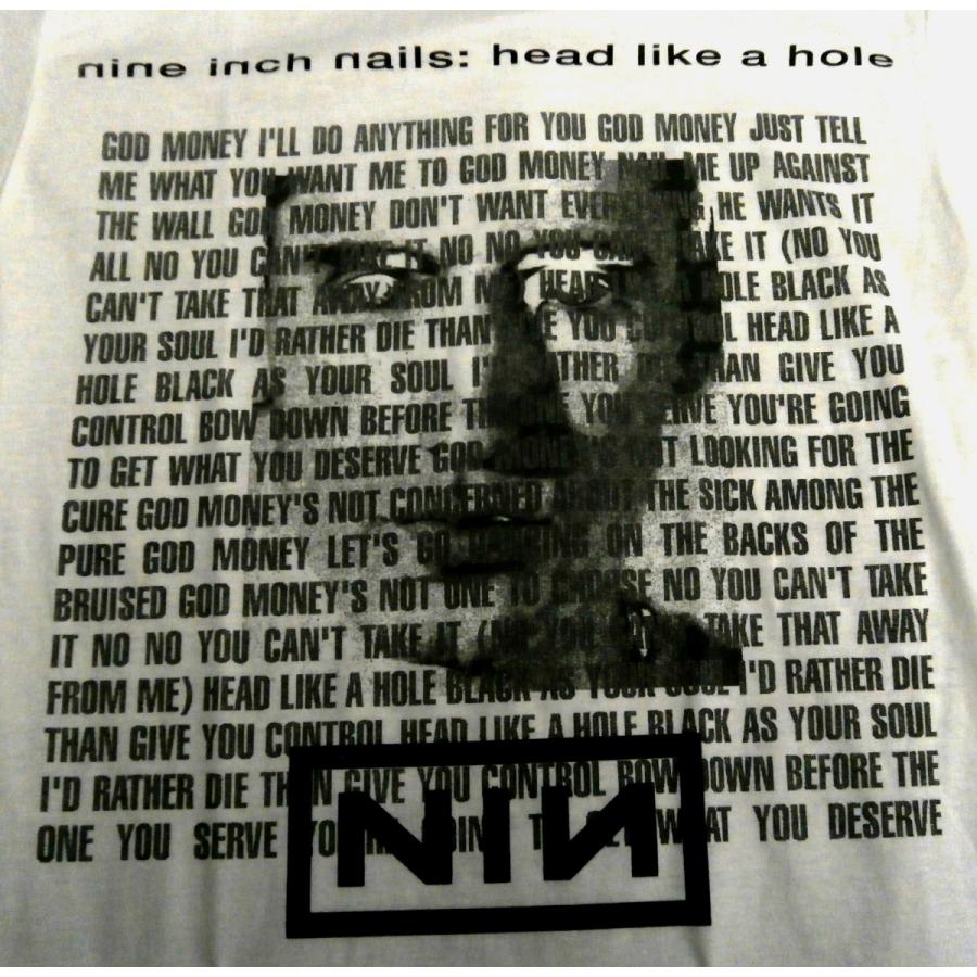 NINE INCH NAILS】ナインインチネイルズ「HEAD LIKE A HOLE WHITE」T