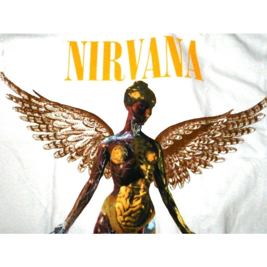 ウィンダンシー ニルヴァーナ IN UTERO Tシャツ Lサイズ Amazon | Nirvana T Shirt In Utero Angelic Band Logo 新しい