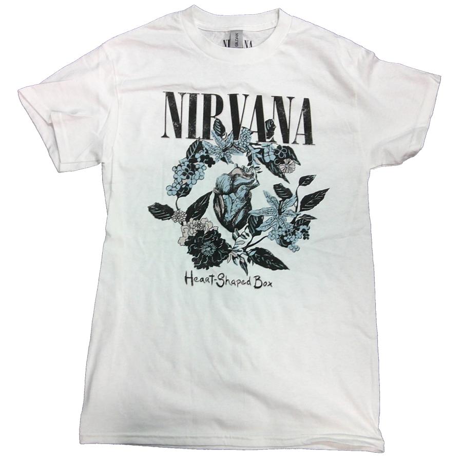NIRVANA】ニルヴァーナ「HEART SHAPED BOX WHITE」Tシャツ : NO