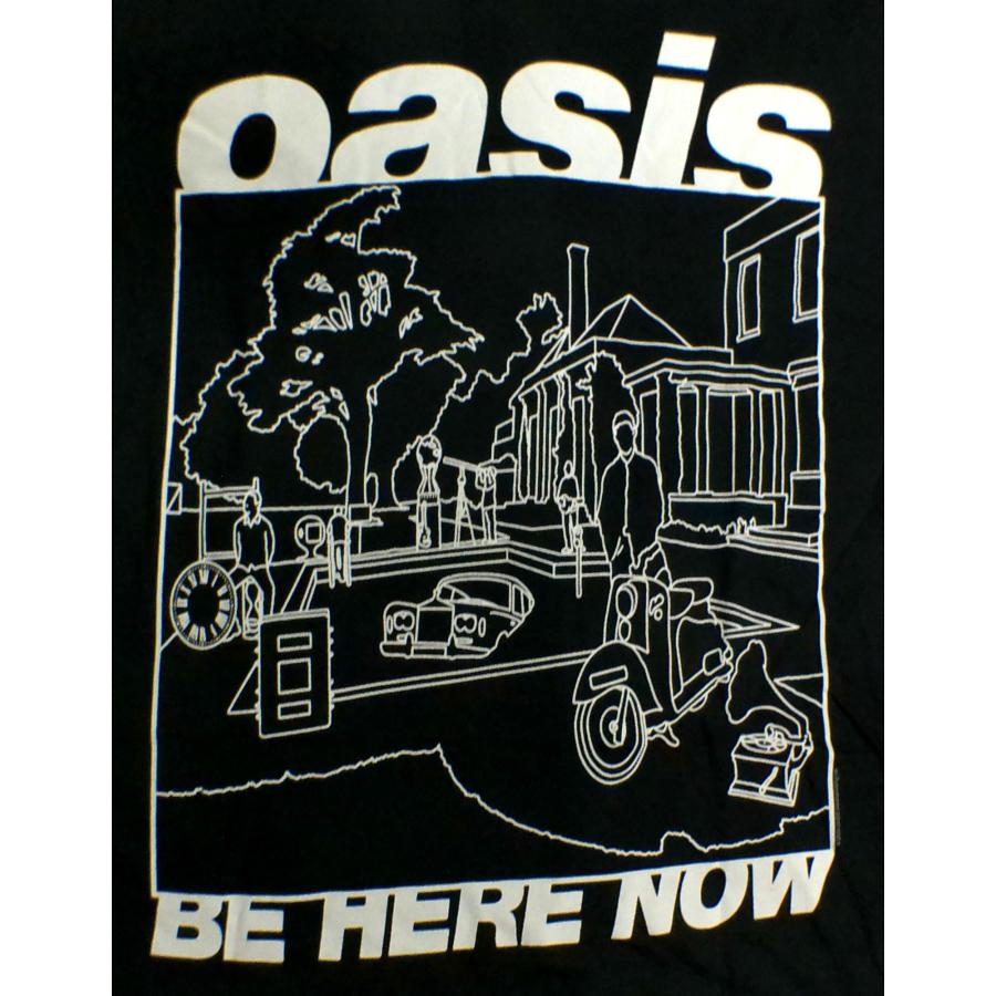 OASIS】オアシス「BE HERE NOW LINE DRAWING」Tシャツ : NO
