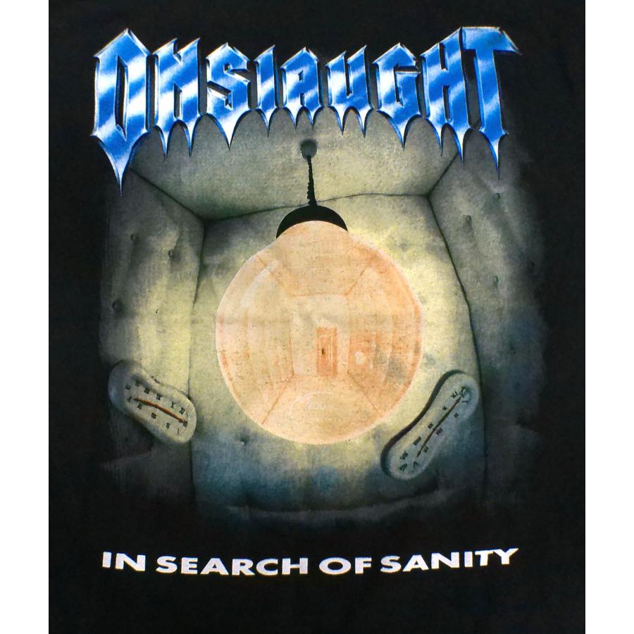 【ONSLAUGHT】オンスロート「IN SEARCH OF SANITY」Tシャツ｜no-remorse｜02