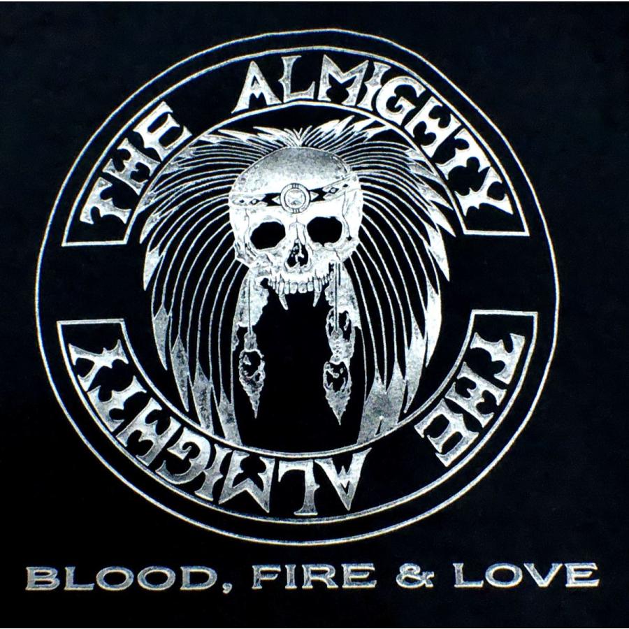 THE ALMIGHTY】ジ オールマイティー「BLOOD,FIRE＆LOVE」Tシャツ : NO
