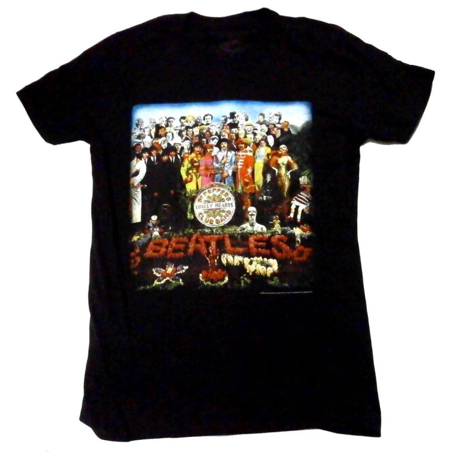 THE BEATLES】ビートルズ「SGT.PEPPER BLACK」Tシャツ : NO-REMORSE 