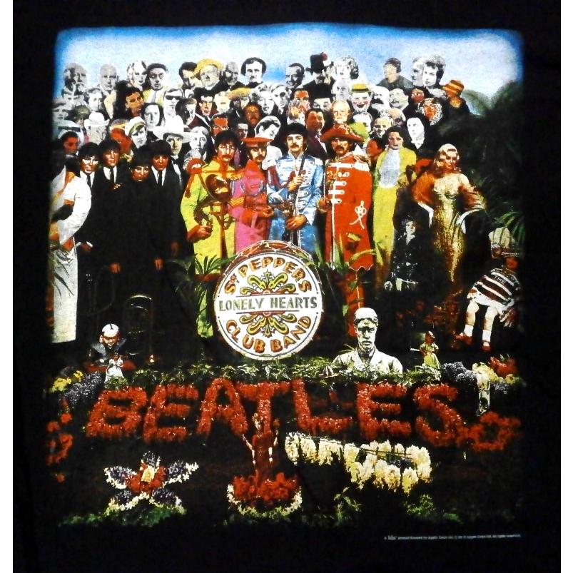 THE BEATLES】ビートルズ「SGT.PEPPER BLACK」Tシャツ : NO-REMORSE