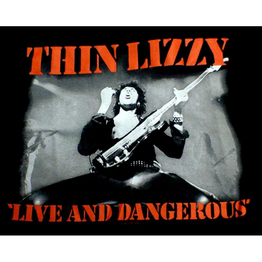 THIN LIZZY】シンリジー「LIVE AND DANGEROUS」Tシャツ : NO-REMORSE