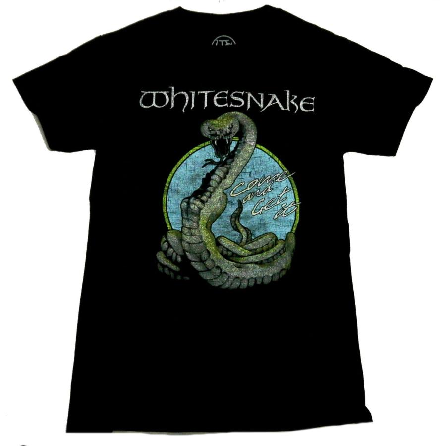 WHITESNAKE】ホワイトスネイク「CIRCLE SNAKE」Tシャツ : NO-REMORSE
