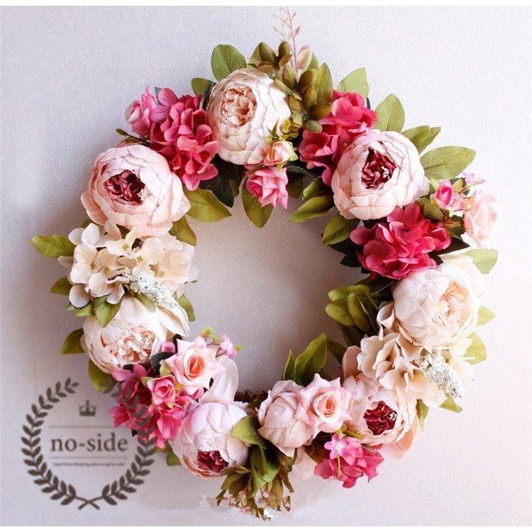 偉大な リース 花 玄関 インテリア ハンドメイド ピンク 結婚式 おしゃれ 想像を超えての Turningheadskennel Com