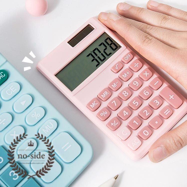 電卓 計算機 電子計算機 12桁 ソーラー電源 おしゃれ かわいい 事務用品 文房具 コンパクト 感謝の声続々 持ち運び 小さい 薄型 学生 小型 便利グッズ 雑貨