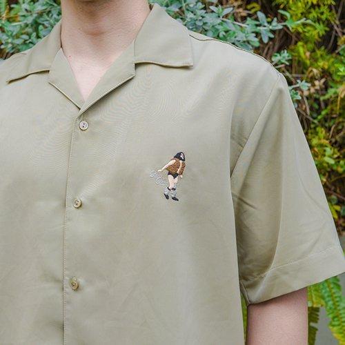 Haoming（ハオミン） 【HAOMING】Bruiser Brody silky Shirt 240-08