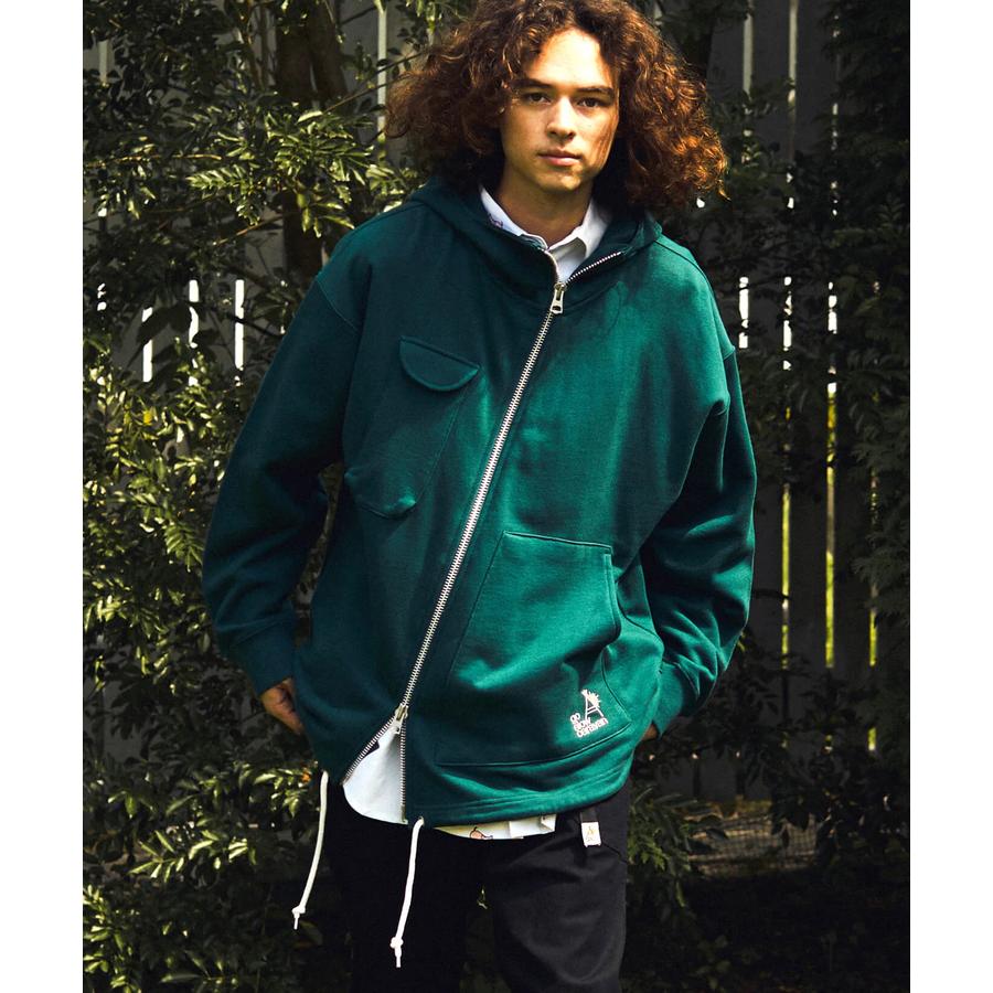 go slow caravan 【go caravan】空紡糸裏毛 SLASH ZIP JKT TYPE2  