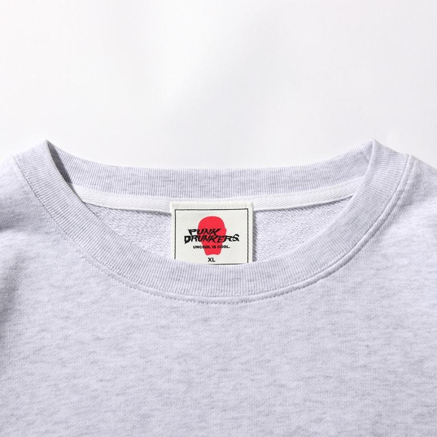 PUNK DRUNKERS あいつ手振り刺繍BIGスウェット PUNK DRUNKERS（パンクドランカーズ） PUNKDRUNKERS x O.K. あいつ