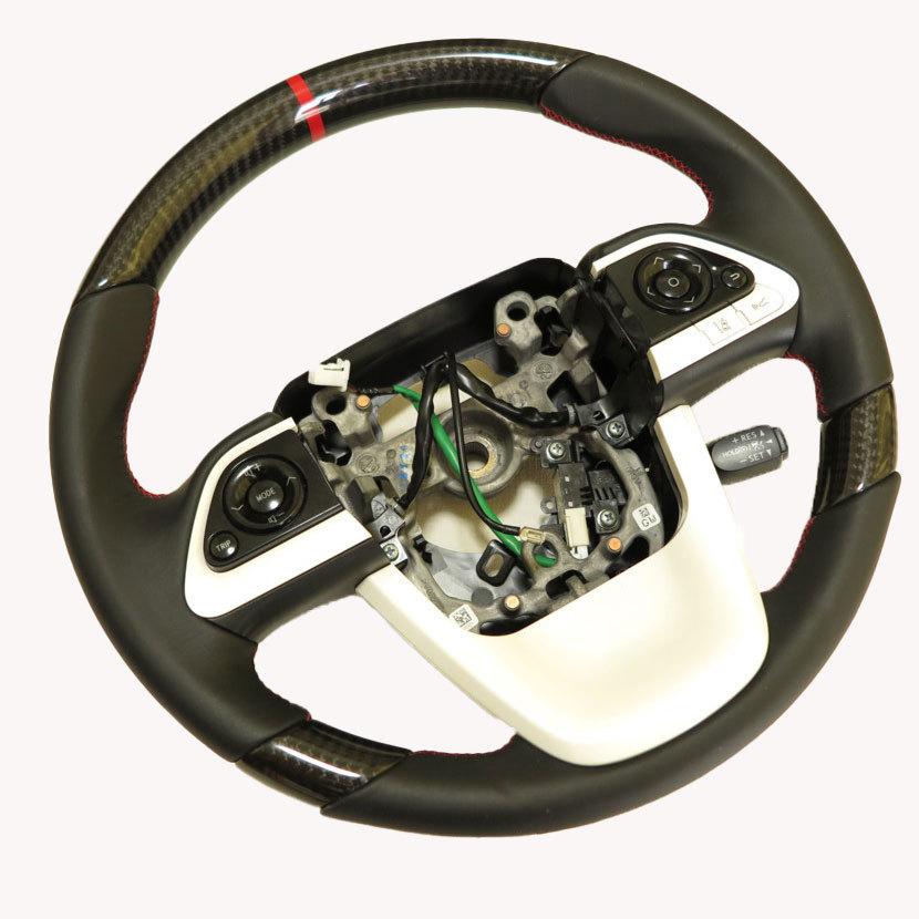 50プリウス コンビハンドル コンビステアリング 黒革Xブラック