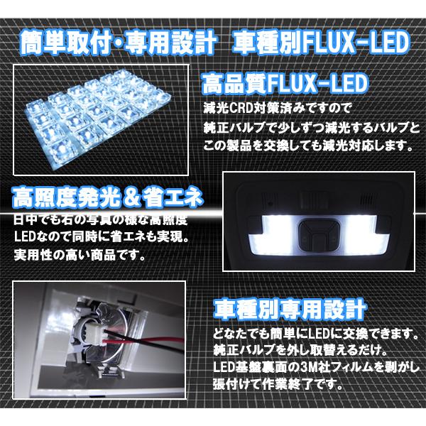 ルームランプ マークX 130系 GRX130 GRX133 GRX135 後期 FLUX LED 96発