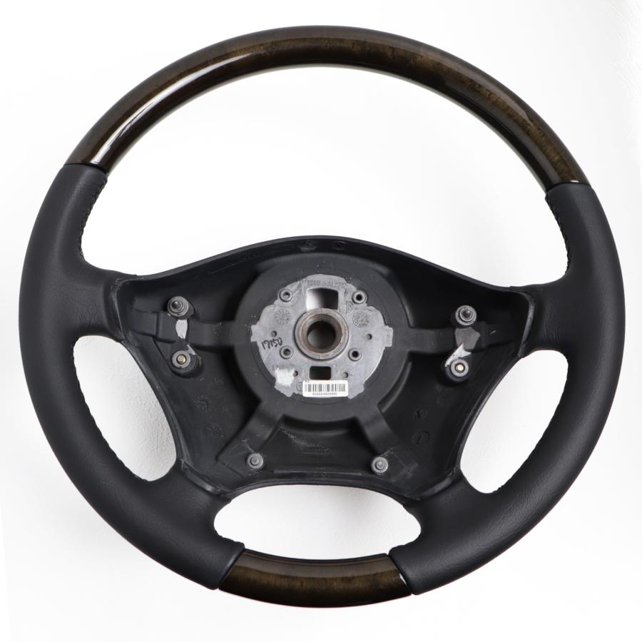メルセデス・ベンツ ハンドル 黒 ベンツ Vクラス W639 専用 黒革 バーズアイ ステアリング コンビ