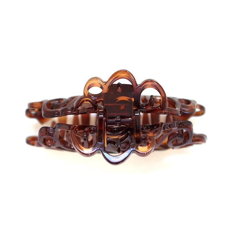 ファッションなデザイン ヘアアクセサリー フランスデザインバンスクリップ ヘアアクセサリーno 328 ベッコウ Www Threeriversofs Com