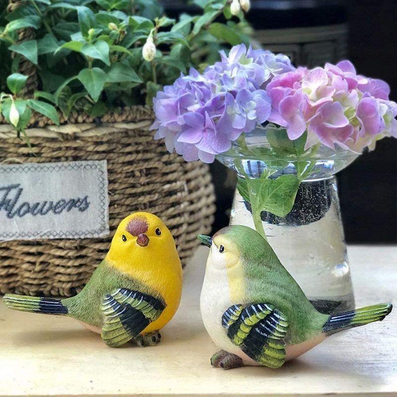 再入荷 ガーデンオーナメント 小鳥 置物 ガーデニング ガーデン 庭 鳥 オブジェ 屋外 玄関 出窓 階段 プレゼント 2個 Anjyuu オーナメント オブジェ Www We Job Com
