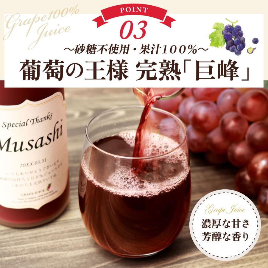 誕生日 プレゼント 結婚記念日 長寿祝い 名入れ メモリアル新聞付き ギフト ノンアルコール 巨峰100％ ぶどうジュース 500ml |  | 13