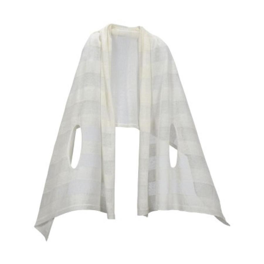 mino 夏 nico linen border 夏物 カーディガン ストール ボレロ