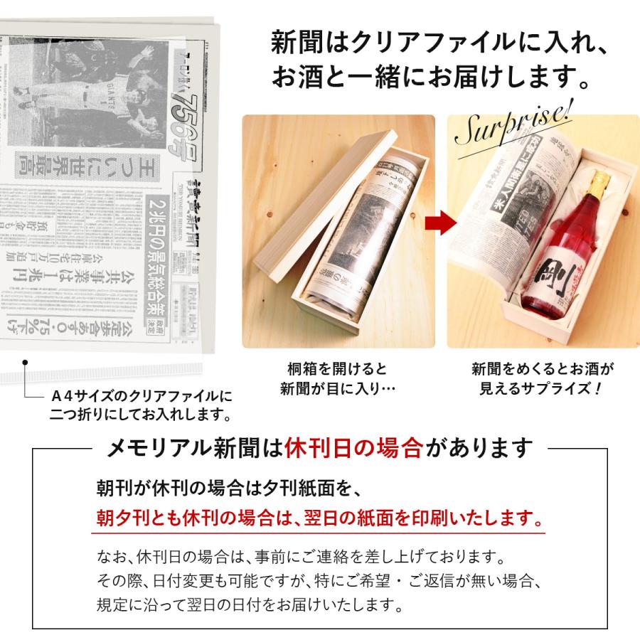 喜寿のお祝い プレゼント男性 女性 上司 ギフト 日本酒 名前入り 77年前の新聞付き 720ml 紫式部 |  | 11
