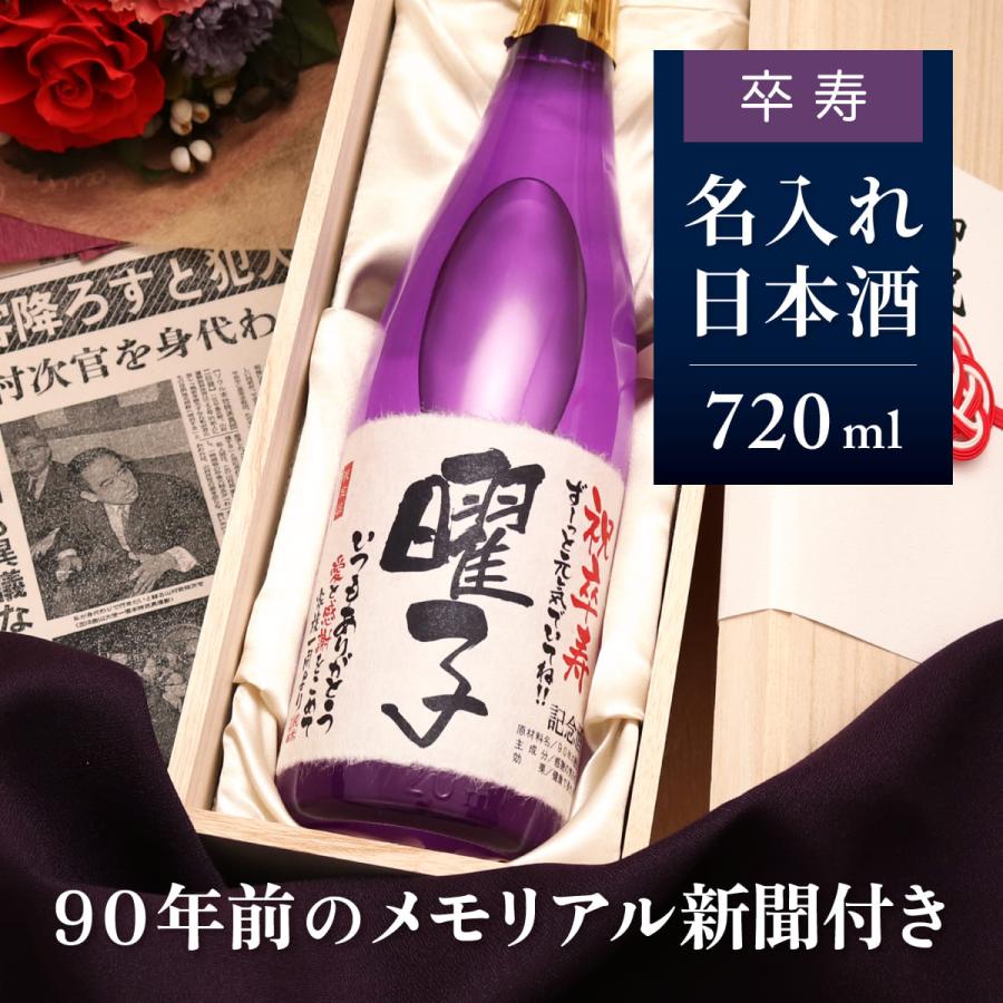 卒寿祝い 父親 母親 おじいちゃん おばあちゃん 90歳 名入れ日本酒