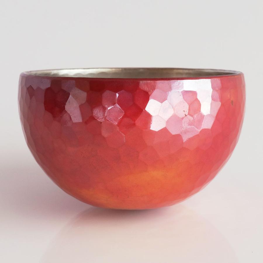 清雅堂 鎚起銅器｜酒器｜手作り銅器「ぐい呑み」紅色（口径58mm、容量  