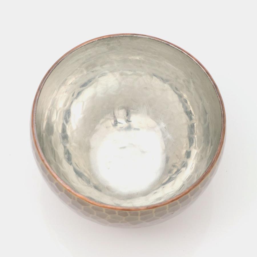清雅堂 鎚起銅器 酒器「ぐい呑み」生地色（口径50mm、容量50ml）[清雅