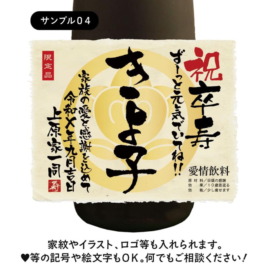 卒寿祝い 誕生日 プレゼント 結婚記念日 お祝い 健康 長寿祝い 名入れ 90年前の新聞付き 贈り物 ギフト ノンアルコール ポリフェノール 紫蘇ジュース 720ｍl_8