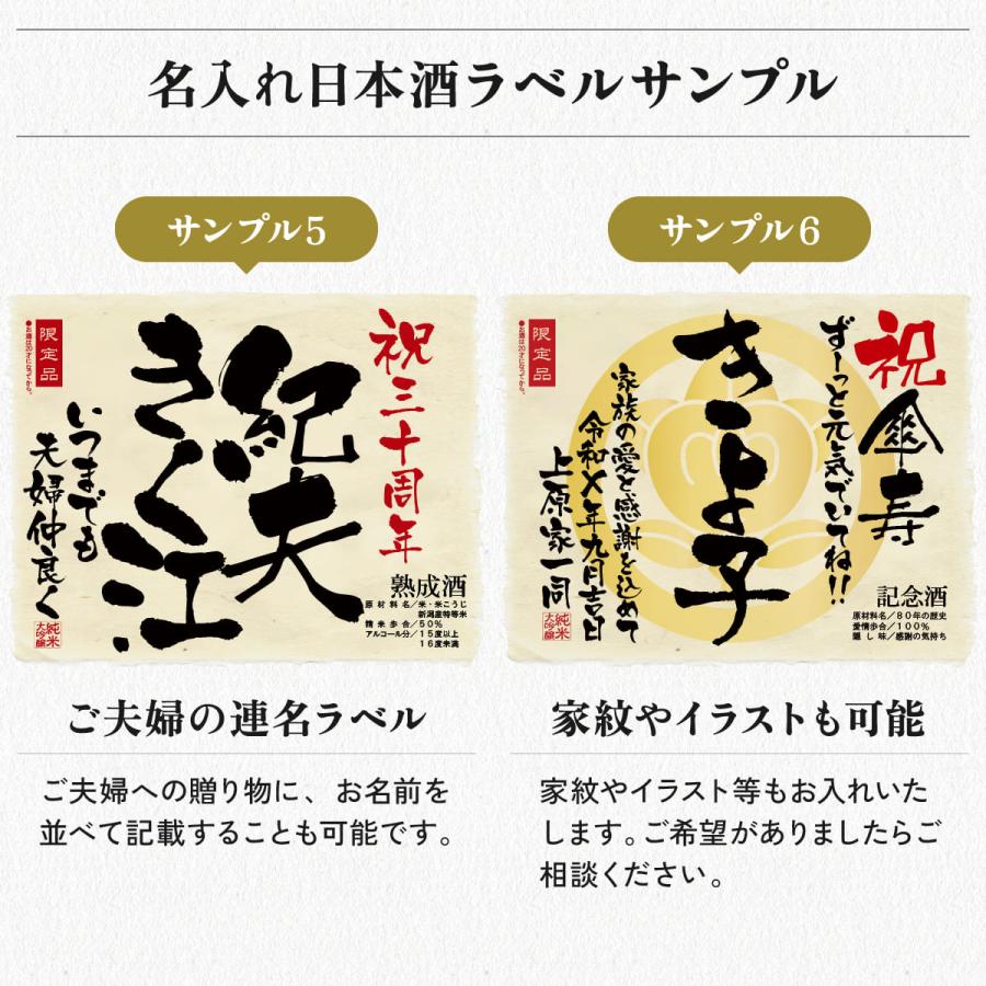 傘寿 祝い プレゼント 母 父 長寿 ギフト 名前入り 日本酒 生まれた日