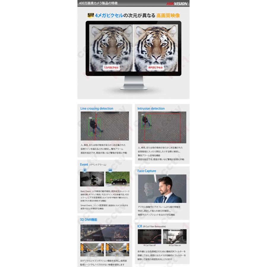 HIKVISION] [IP-4M] 24時間カラーAI IPカメラ/DS-2CD2146G2-I/逆光