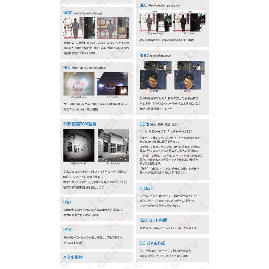HIKVISION] [IP-4M] 24時間カラーAI IPカメラ/DS-2CD2146G2-I/逆光
