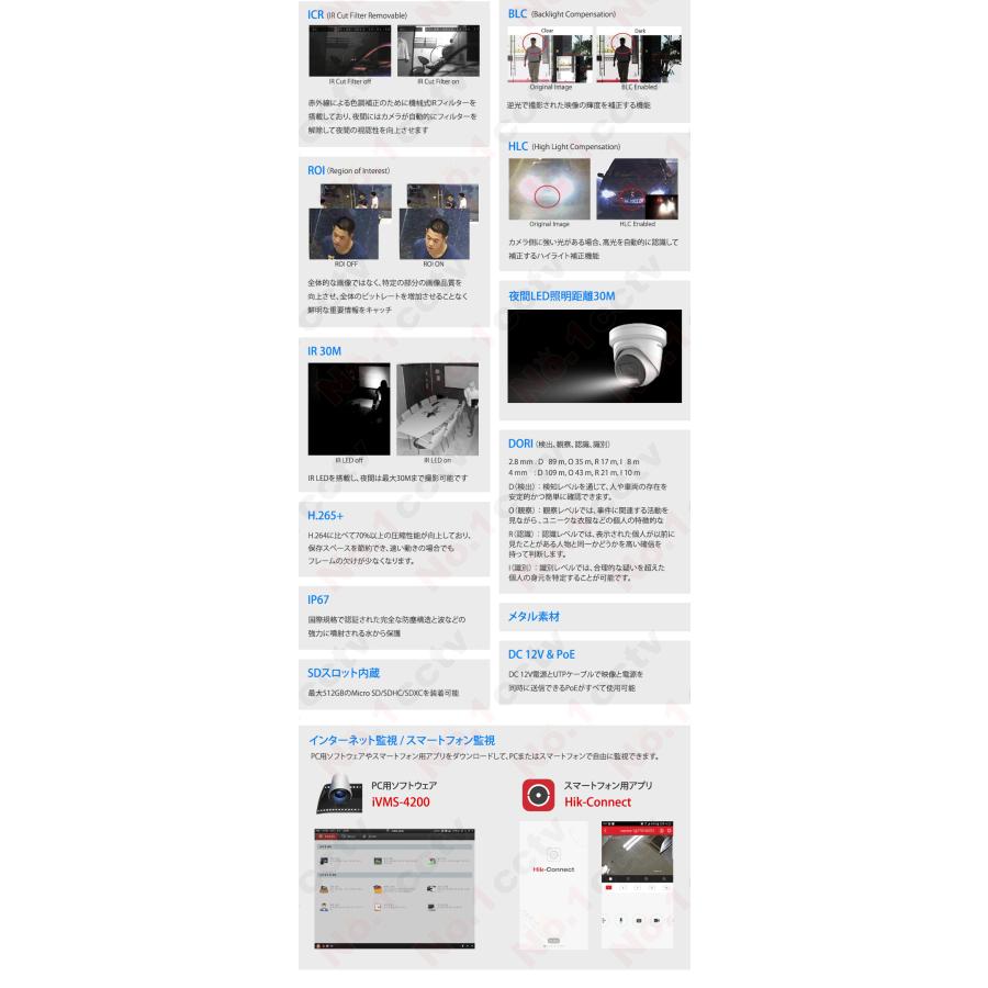 HIKVISION] [IP-8M] 24時間カラーIPカメラ/DS-2CD2387G2H-LI/逆光,露出