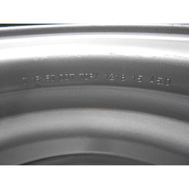 15インチ ホイール 6本 15×5J XF トピー 5穴 チューブレス シルバー 