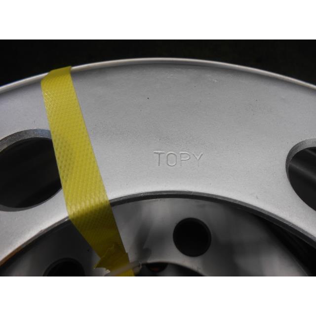 15インチ ホイール 6本 15×5J XF トピー 5穴 チューブレス シルバー 