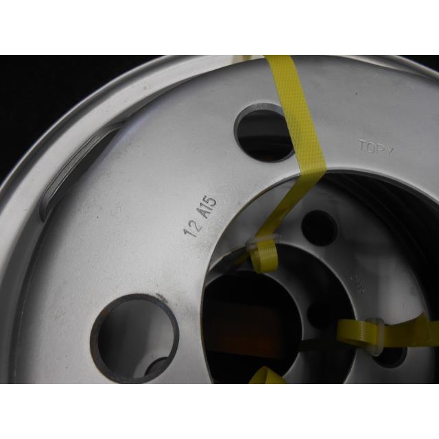15インチ ホイール 6本 15×5J XF トピー 5穴 チューブレス シルバー 