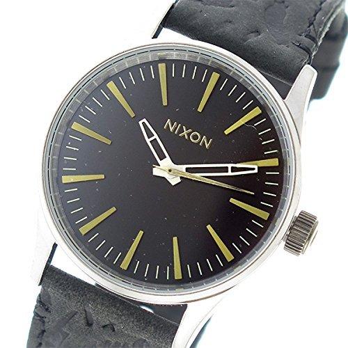 ニクソン NIXON SENTRY38LEATHER クオーツ ユニセックス 腕時計 A377-2222 ブラック [並行輸入品]｜no9store｜02