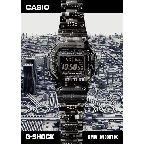 [ジーショック] [カシオ] 腕時計 【国内正規品】 Bluetooth 搭載 フルメタル 電波ソーラー チタン モデル GMW-B5000TCC-1JR メンズ ブラック｜no9store｜03