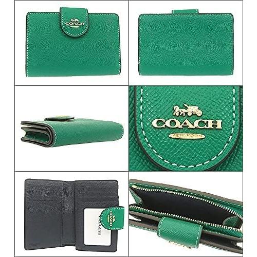 [コーチ] COACH 財布(二つ折り財布) F06390 6390 ブライトジェイド クロスグレーン レザー ミディアム レディース [並行輸入品]｜no9store｜02