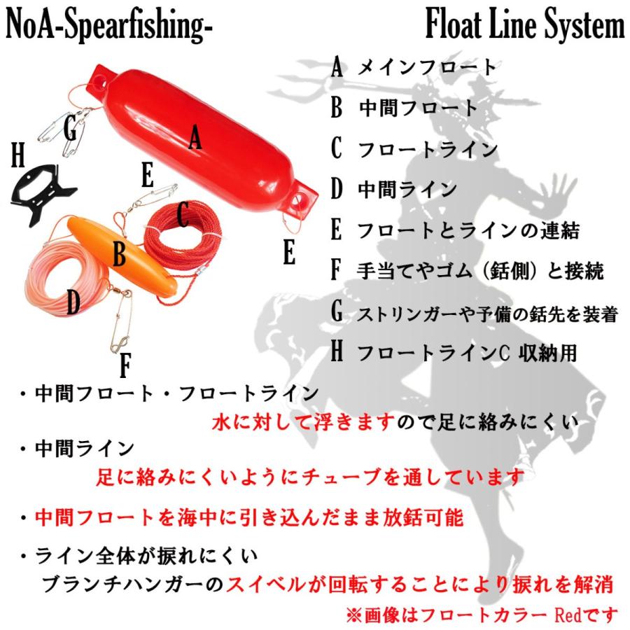 NoA フロートシステム フロート SET 魚突き 銛 素潜り モリ突き 銛突き