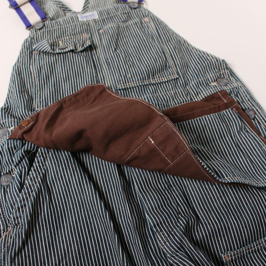 超歓迎された DENIM DUNGAREE デニム＆ダンガリー 新作 DD ヒッコリーオーバーオール（140cm）メール便不可 オーバーオール サロペット 718704